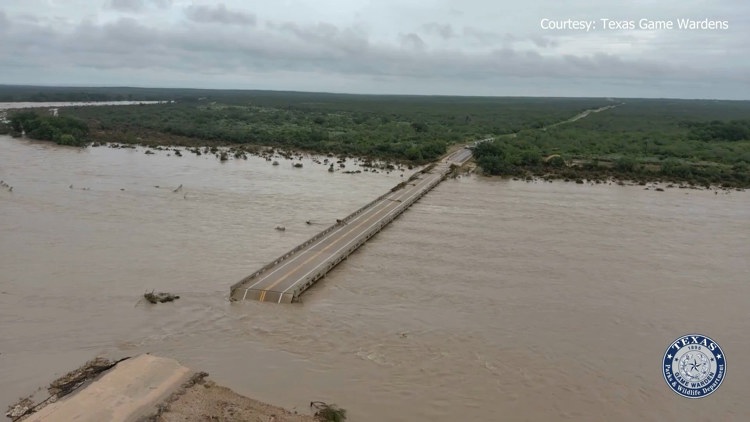A view of New Braunfels after the July floods, showing community resilience.