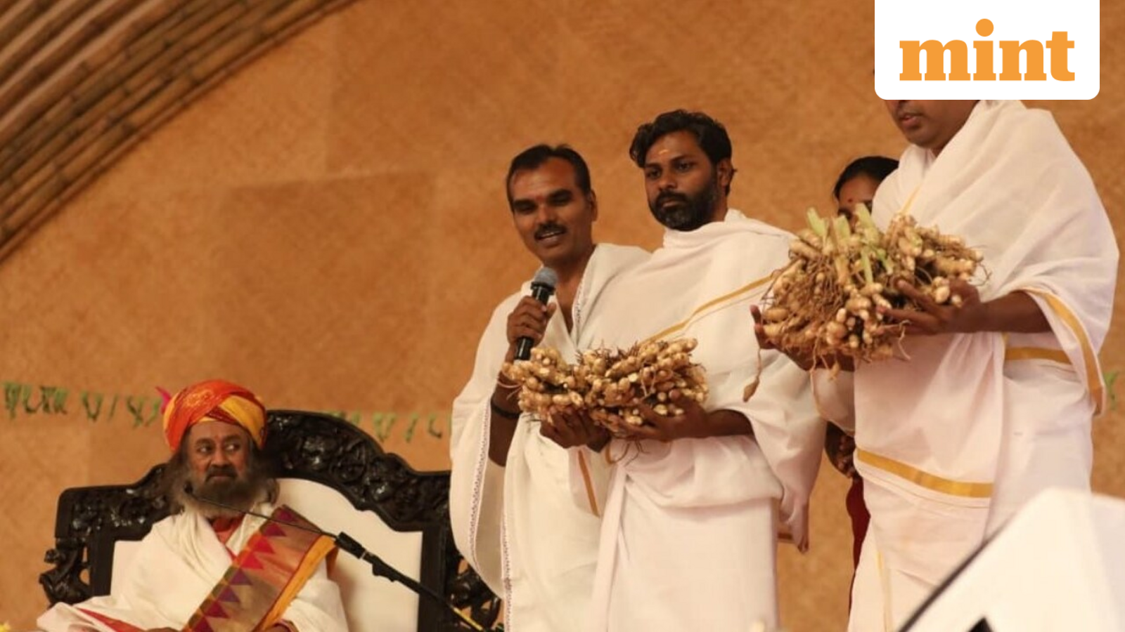 Bengaluru ashram grows 400 kg mango ginger on 500 sq ft, claims 4x yield with Sri Sri Ravi Shankar-backed farming model — Mint India